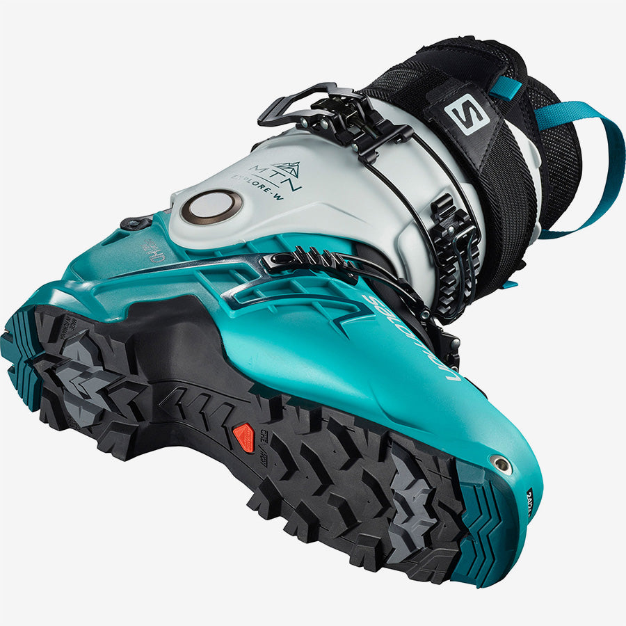 Salomon - MTN Explore Women's AT Boot - White Scuba Blue Mar