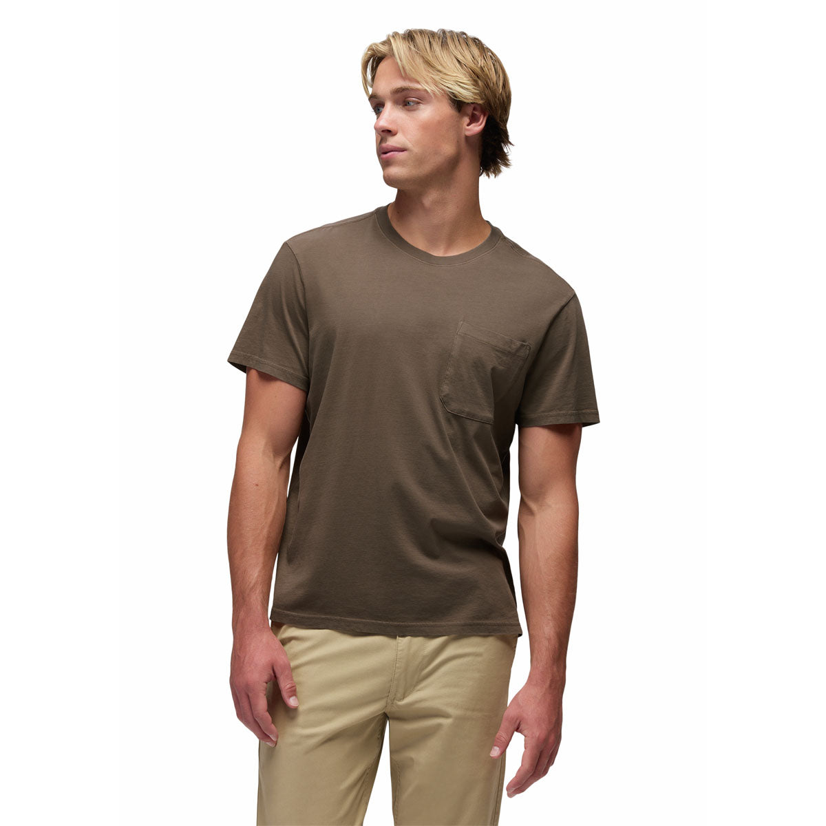 Prana - Everyday Relaxed Pocket Tee - Mud