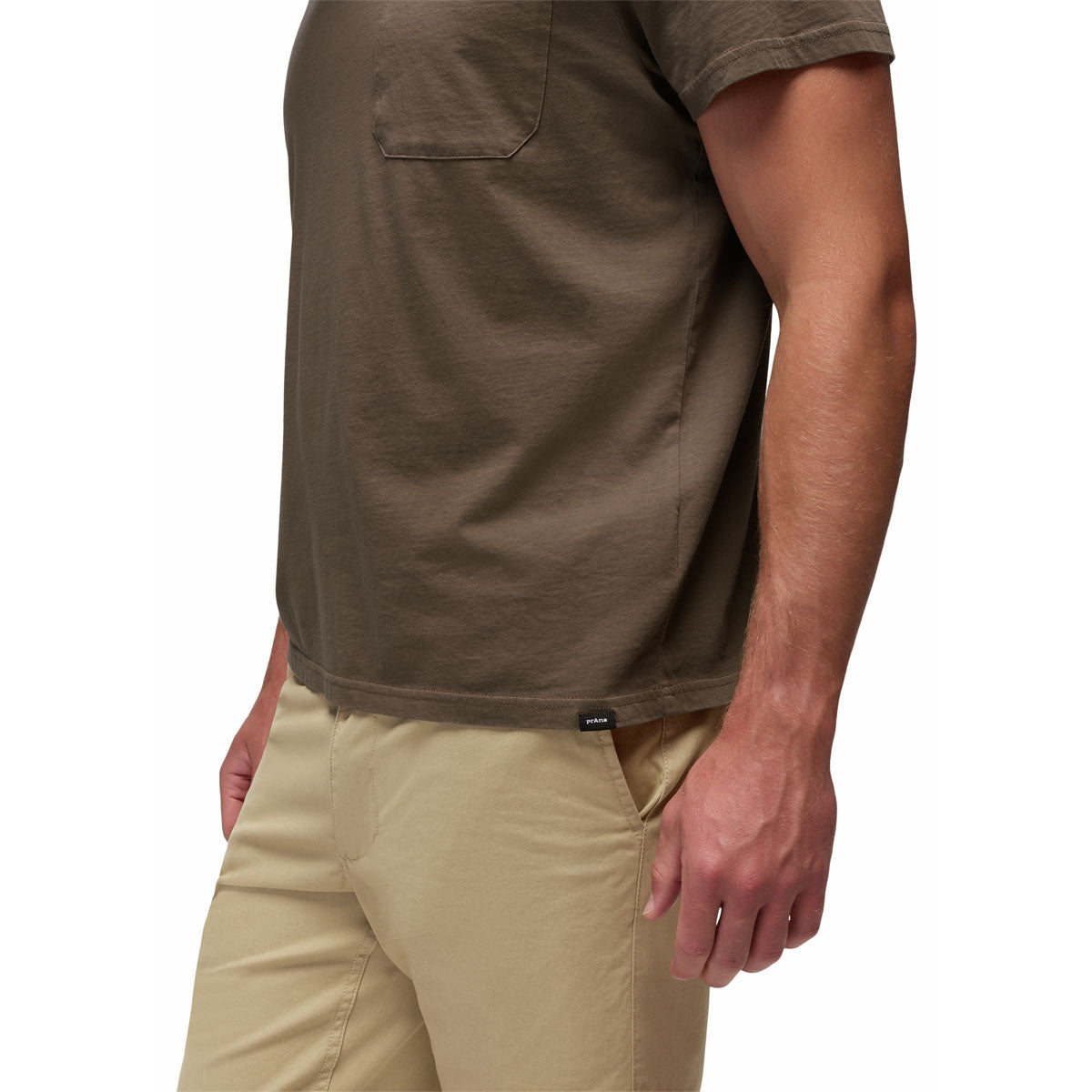 Prana - Everyday Relaxed Pocket Tee - Mud