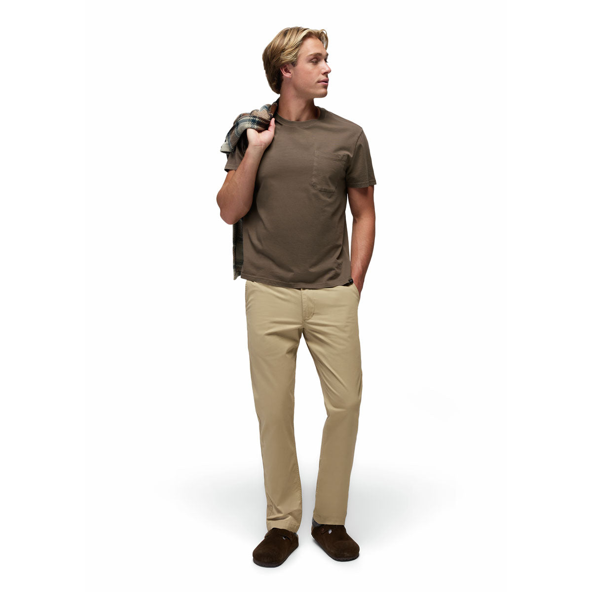 Prana - Everyday Relaxed Pocket Tee - Mud