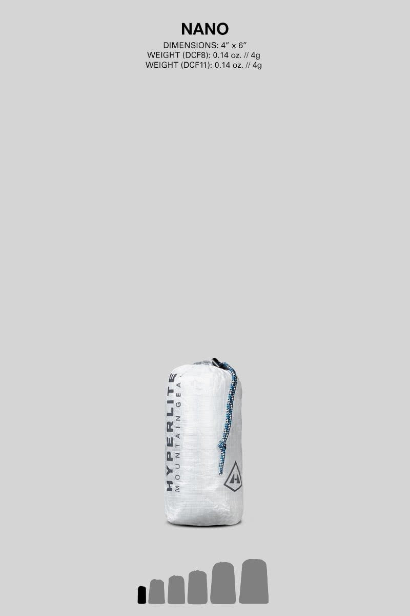 Hyperlite Mountain Gear - DCF8 Ultralite Stuff Sack - White