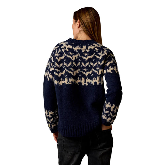 Carve Designs - Aria Fairisle Sweater - Navy Fairisle