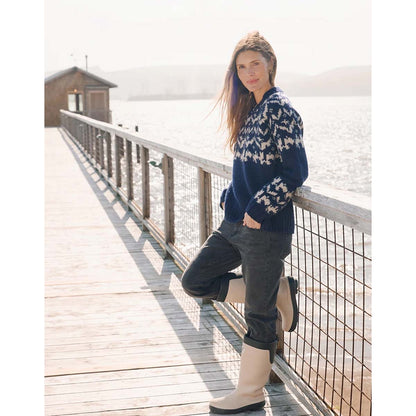 Carve Designs - Aria Fairisle Sweater - Navy Fairisle