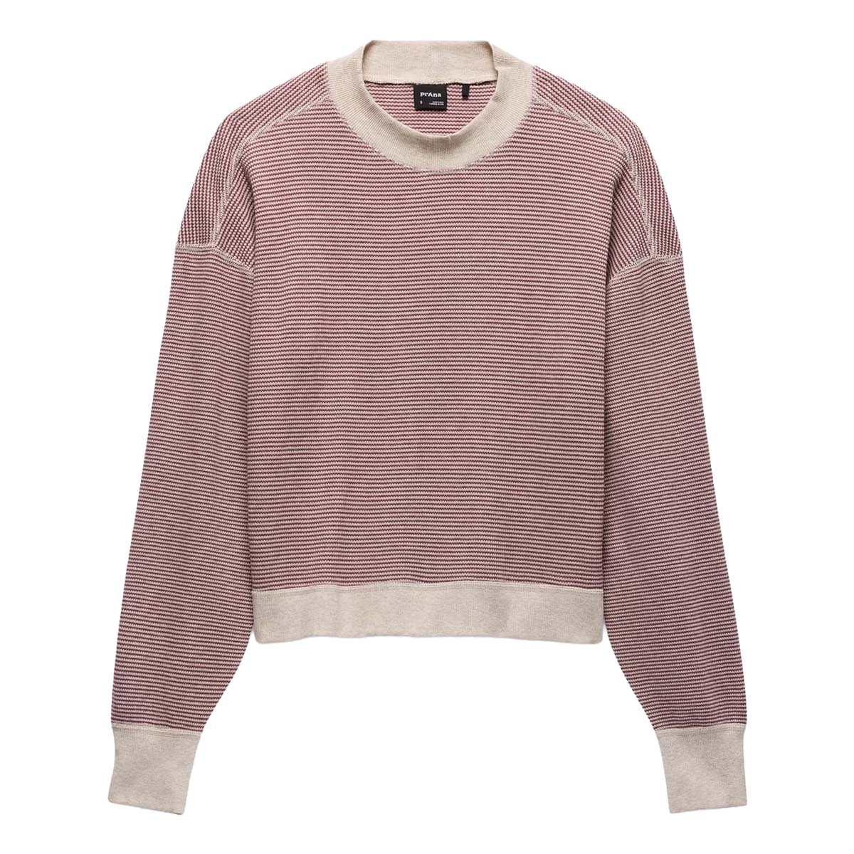 Prana - Touchstone Long Sleeve Crew - Newberry Heather Stripe