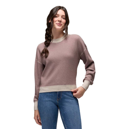 Prana - Touchstone Long Sleeve Crew - Newberry Heather Stripe