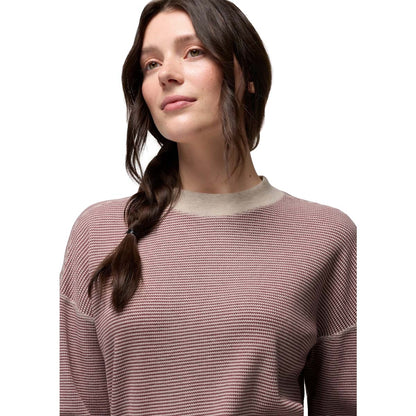 Prana - Touchstone Long Sleeve Crew - Newberry Heather Stripe