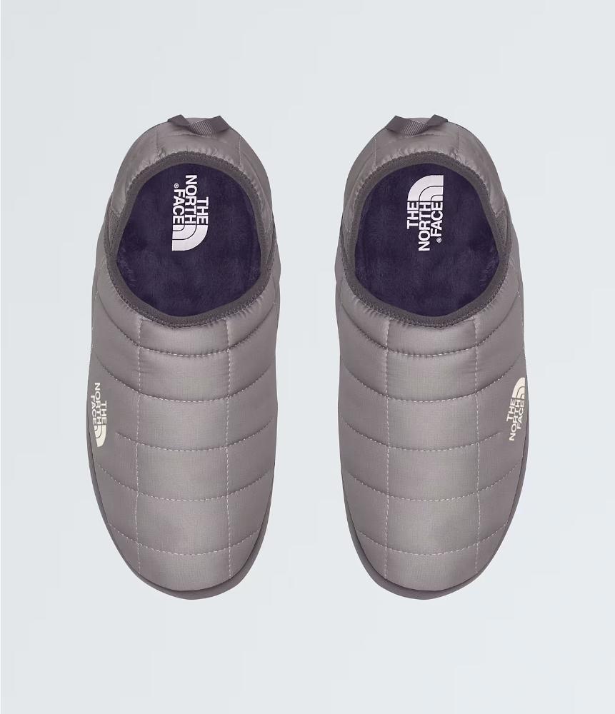 The North Face - ThermoBall Traction Mule V - Women's - Dark Sage Next Gen Logo Print/Gardenia White