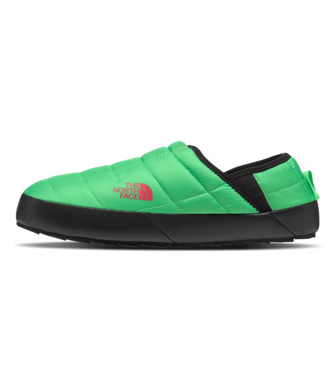 The North Face - ThermoBall Traction Mule V - Women's - Dark Sage Next Gen Logo Print/Gardenia White