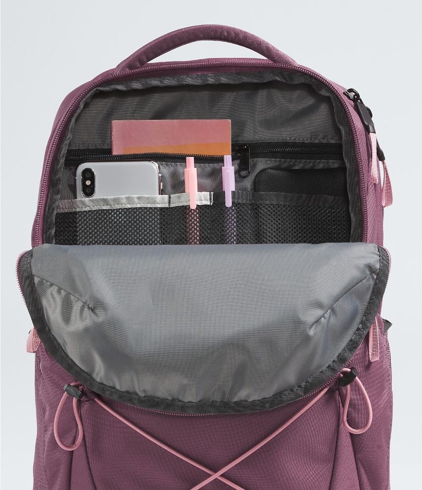 navy and pink north face backpack The North Face Women's Jester Backpack Concrete Light Heather/Marina Blue