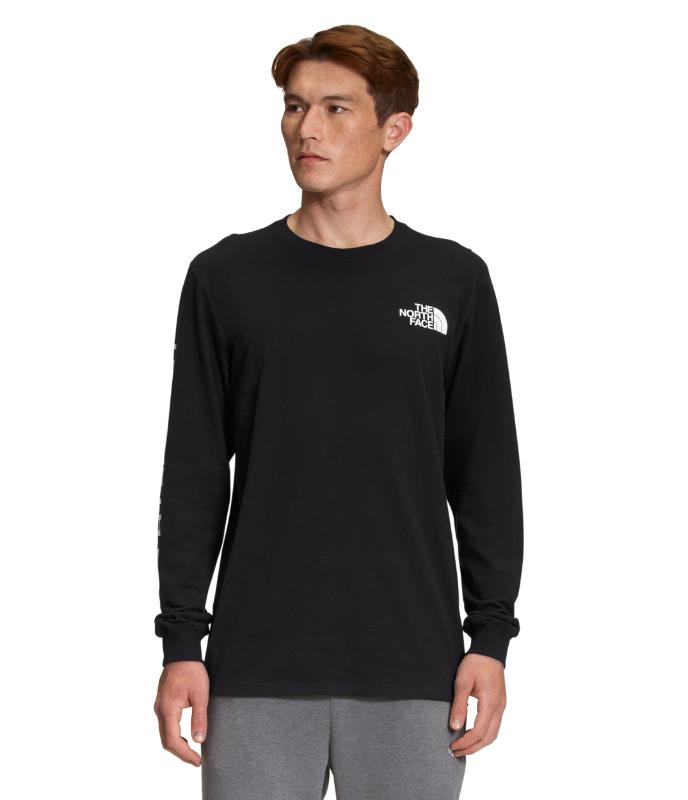 The North Face - Mens Long Sleeve TNF Sleeve Hit Tee - Tnf Black