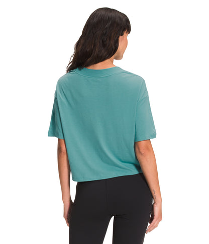 The North Face - Short Sleeve Half Dome Crop Tee - Women's - TNF White/Ombre Graphic