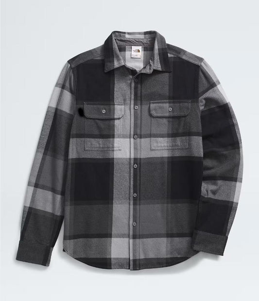 The North Face - Arroyo Flannel Shirt - Men's - Smoked Pearl Macro Plaid