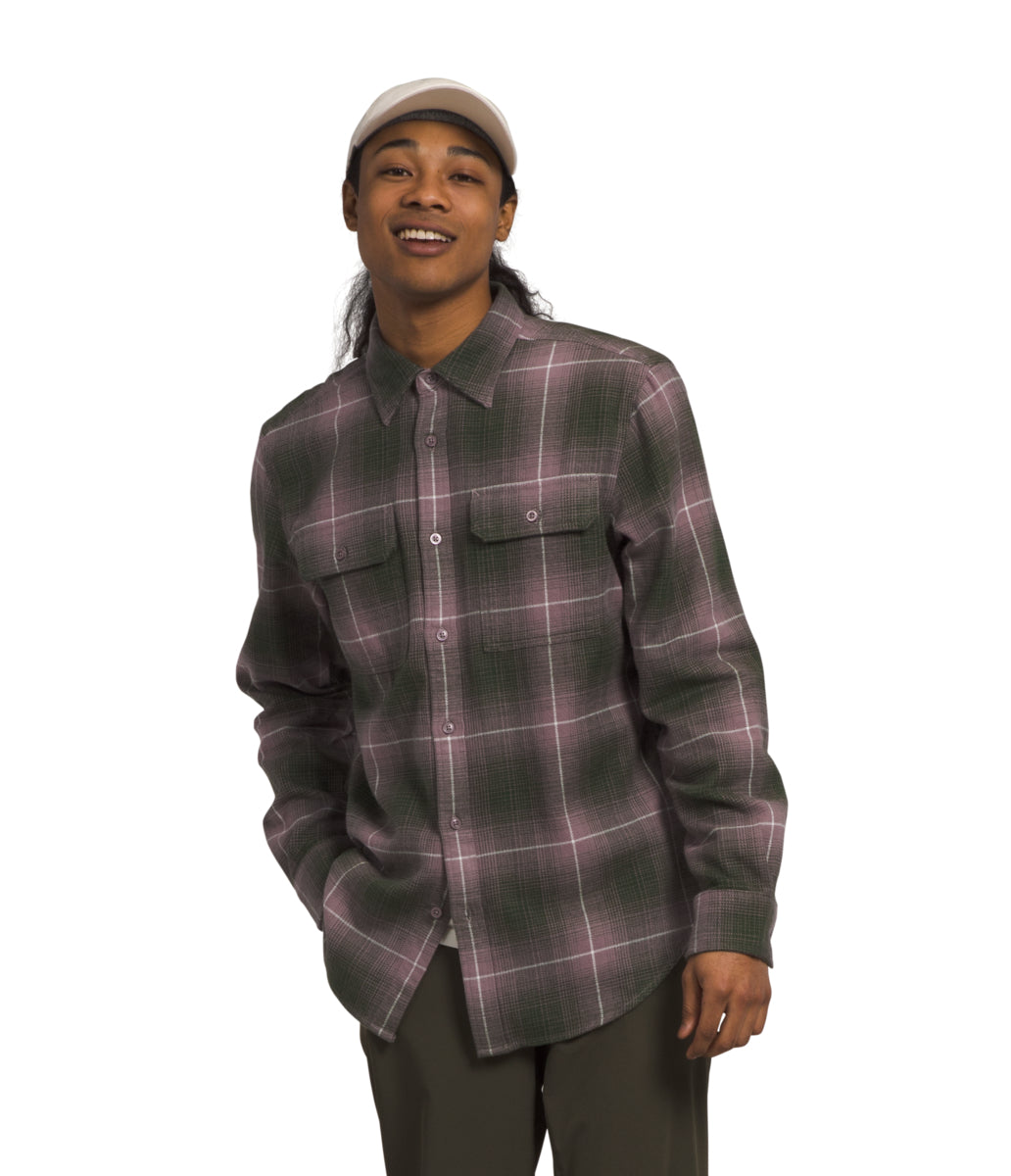The North Face - Arroyo Flannel Shirt - Men's - Smoked Pearl Macro Plaid