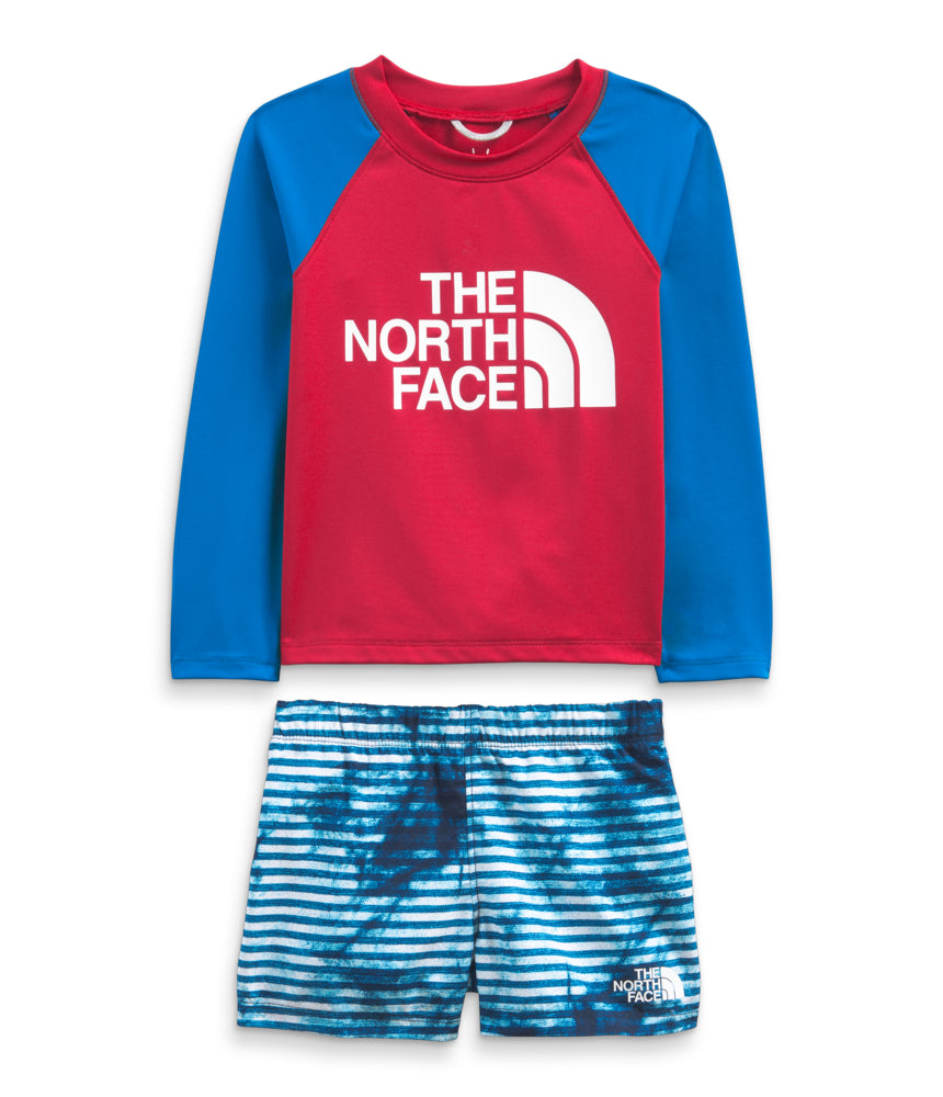 The North Face - Toddler Long Sleeve Sun Set - Banff Blue Mountain Camo Print