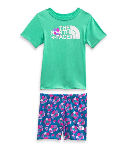 The North Face - Toddler Cotton Summer Set - Banff Blue Mountain Floral Print