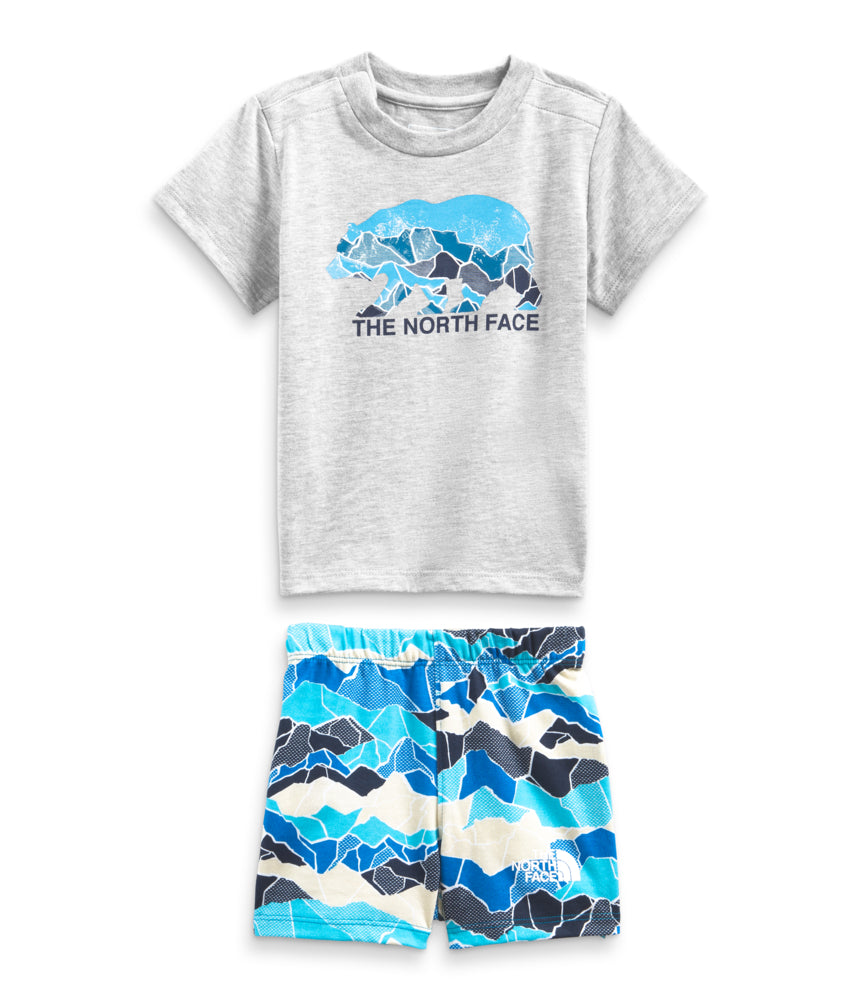 The North Face - Infant Cotton Summer Set - Lilac Sachet Pink Mountain Camo Print