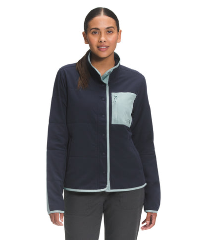 The North Face - W Snap Front Mountain Sweatshirt - Aviator Navy/Silver Blue