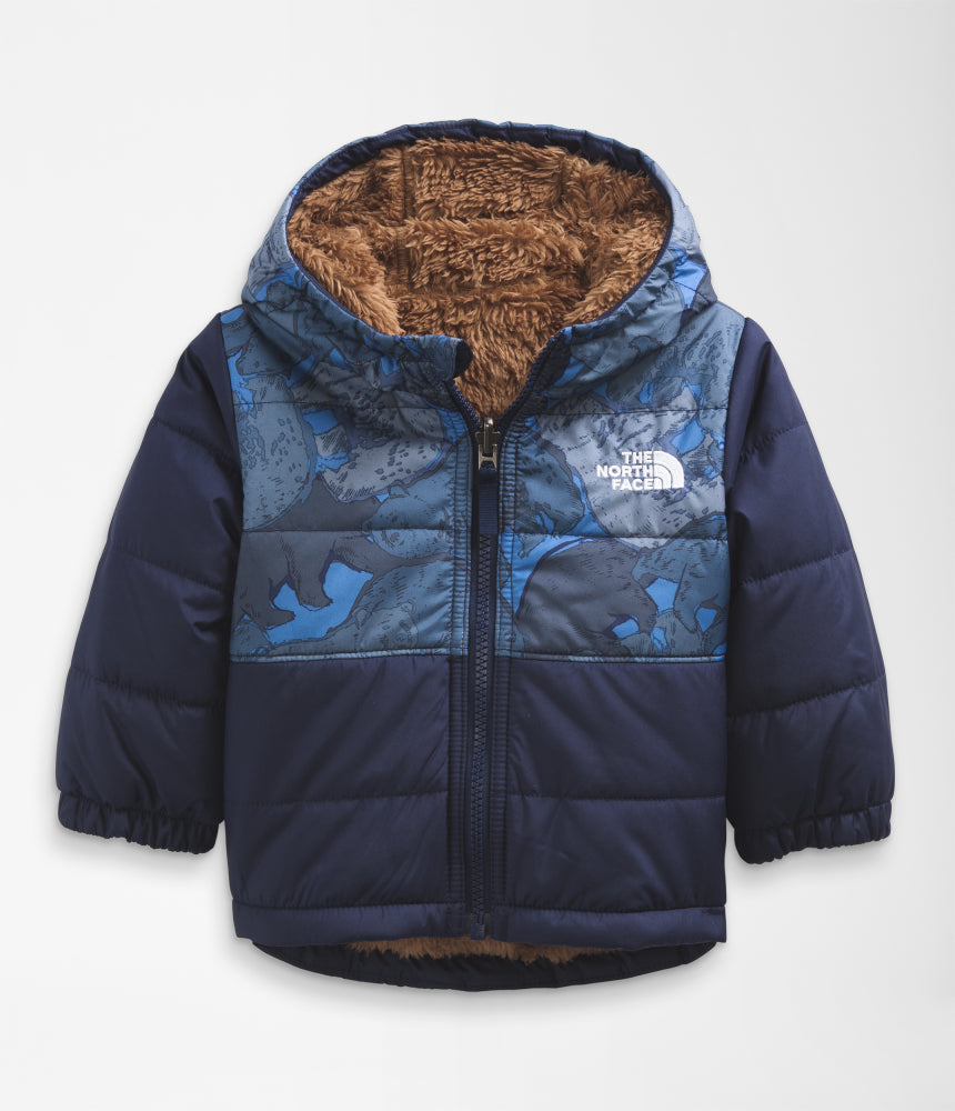 The North Face - Infant Reversible Mount Chimbo Full Zip Hooded Jacket - Night Green Halfdome Fairisle Print