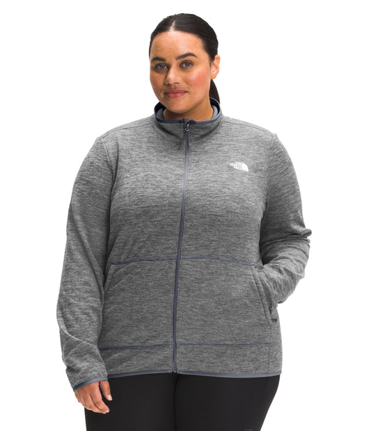 The North Face - Canyonlands Full Zip - Women's Plus - Gardenia White Heather