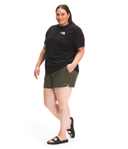 The North Face - Aphrodite Motion Short - Women's Plus - New Taupe Green