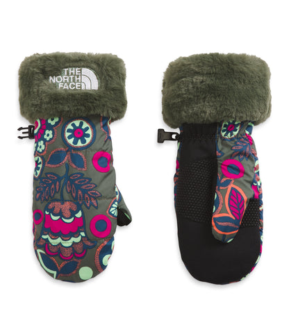 The North Face - Mossbud Swirl Mitt - Kids' - Thyme TNF Forest Floral Print