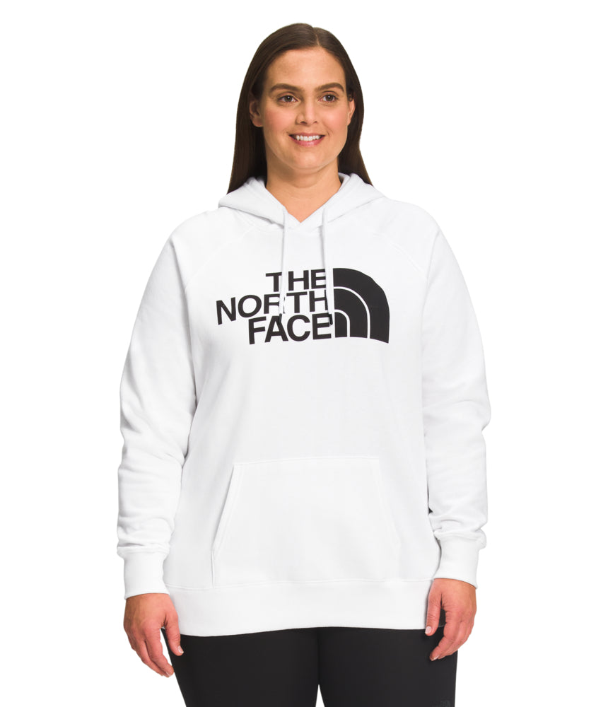 The North Face - Half Dome Pullover Hoodie - Women's Plus - Tnf White/Tnf Black