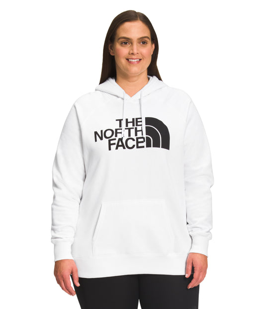 The North Face - Half Dome Pullover Hoodie - Women's Plus - Tnf White/Tnf Black