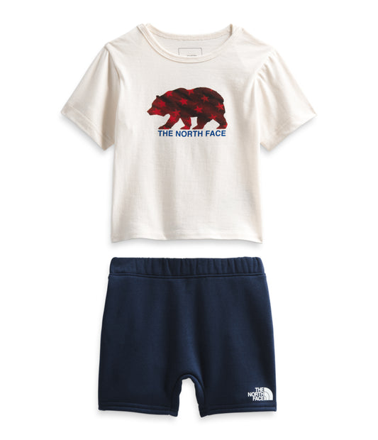The North Face - Baby Cotton Summer Set - Gardenia White/Summit Navy