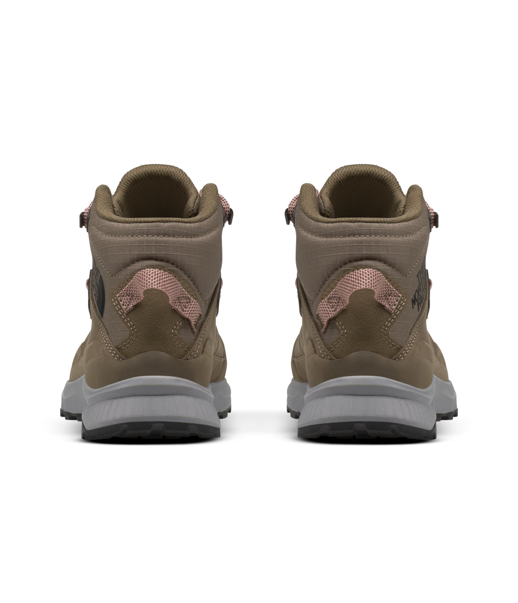 The North Face - Cragstone Leather Mid WP - Women's - Bipartisan Brown/Meld Grey