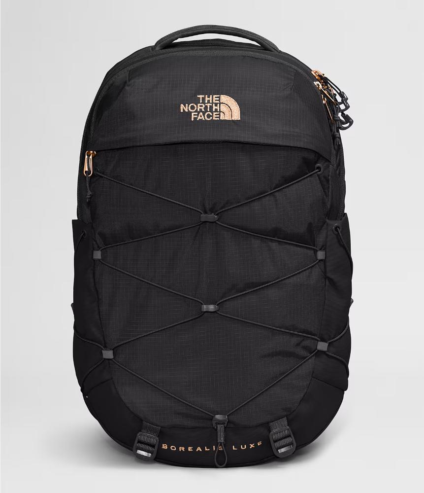 north face black and gold backpack The Women's Borialis Saint Bernard it has since become a classic on campus and on the job Northface Surge Rose Gold/Black Backpack