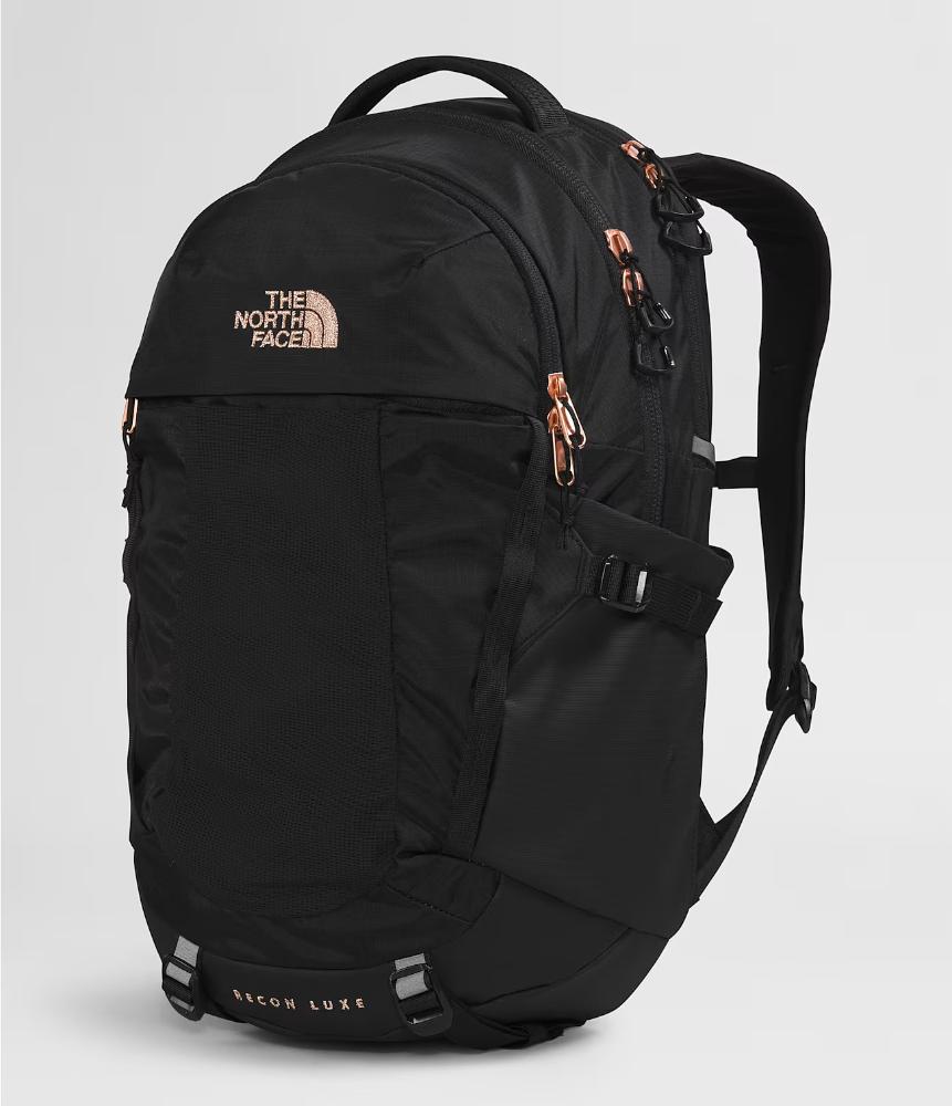 The North Face - Recon Luxe - Women's - TNF Black/Burnt Coral Metallic-NPF
