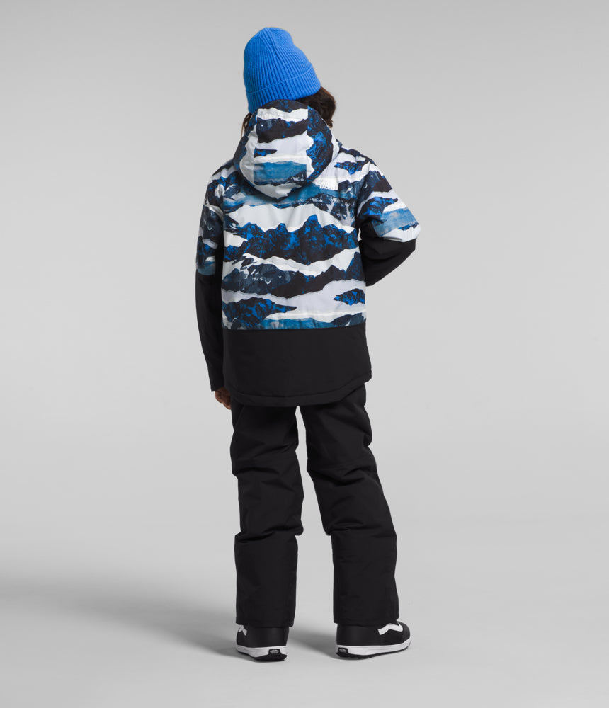 The North Face - Boys Freedom Insulated Jacket - LG TNF Black - Optic Blue Mountain