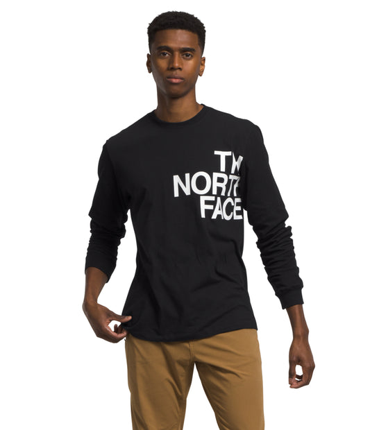 The North Face - LS Brand Proud Tee Men's - TNF Medium Grey Heather/TNF White