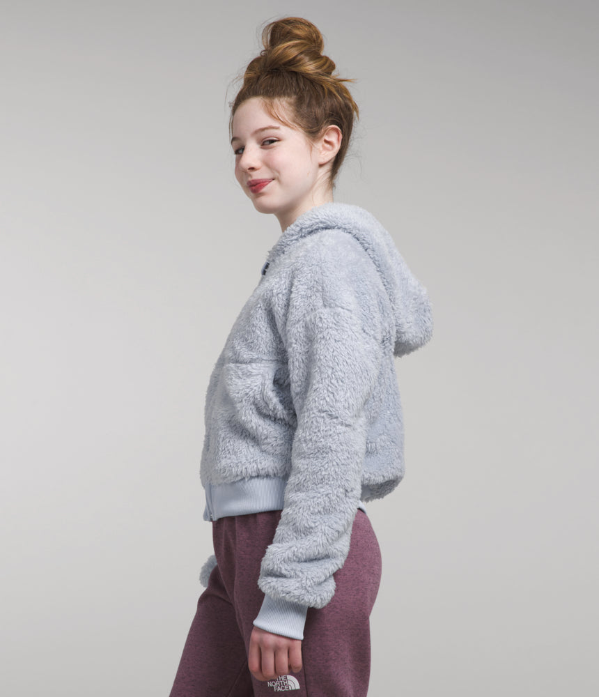 The North Face - Suave Oso Full Zip Hooded Jacket - Girls - Dusty Periwinkle