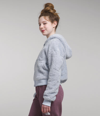The North Face - Suave Oso Full Zip Hooded Jacket - Girls - Dusty Periwinkle