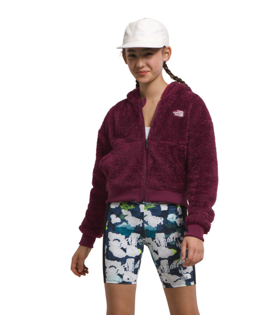 The North Face - Suave Oso Full Zip Hooded Jacket - Girls - Boysenberry