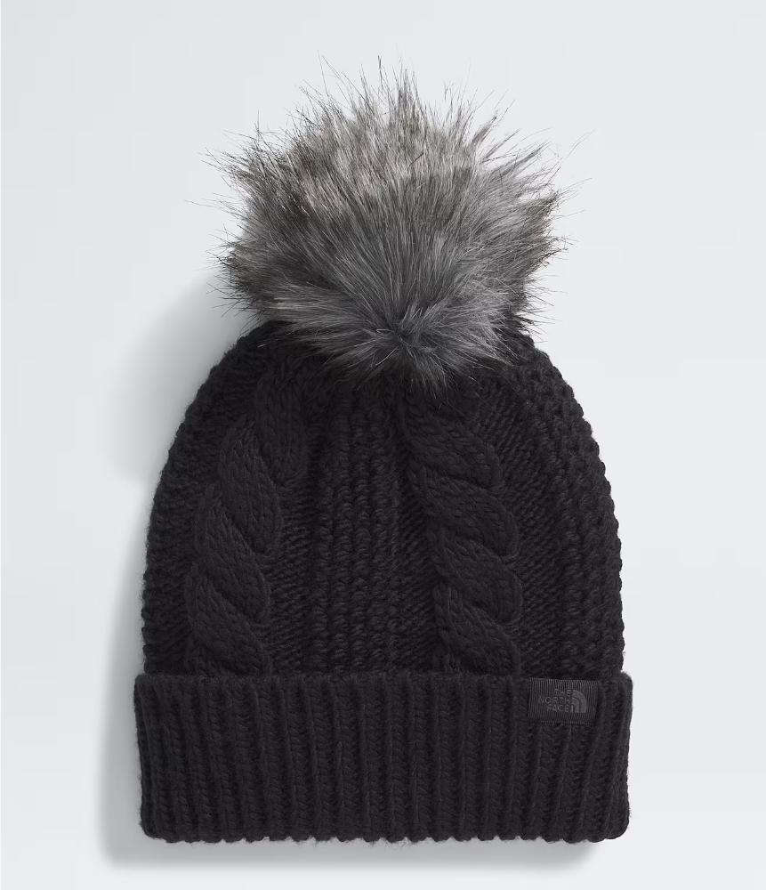 The North Face - Oh Mega Fur Pom Lined Beanie - Women's - White Dune