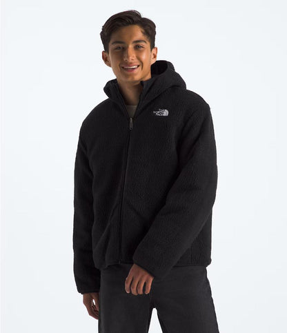 The North Face - Reversible Shasta Full Zip Hooded Jacket - Boys' - Tnf Black