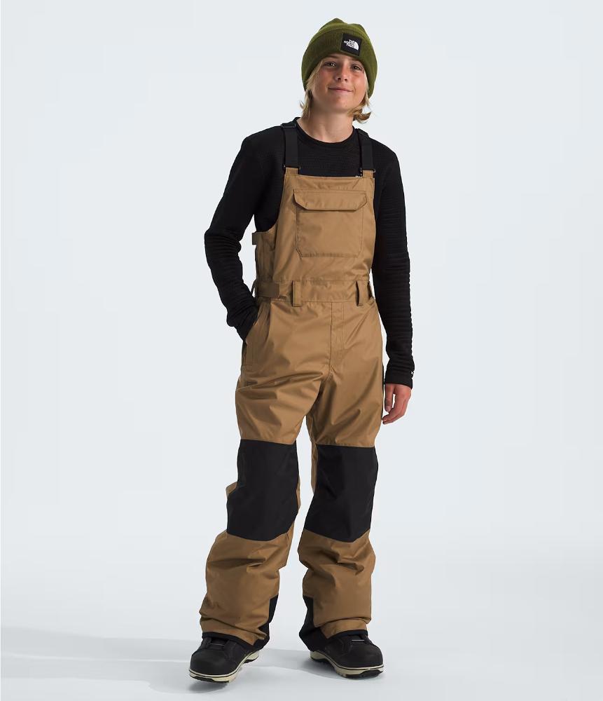 The North Face - Freedom Insulated Bib - Teen - Utility Brown