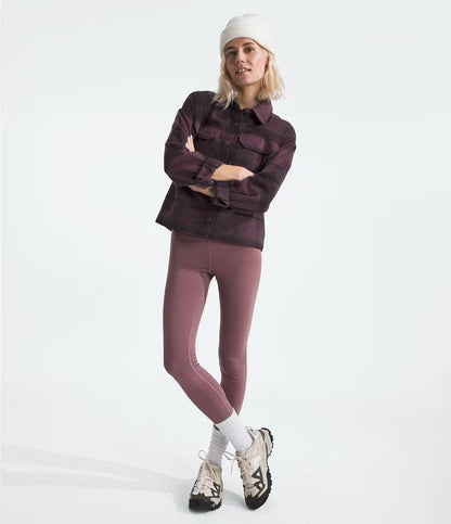 The North Face - Valley Flannel Shirt - Women's - Midnight Mauve Macro Small Plaid