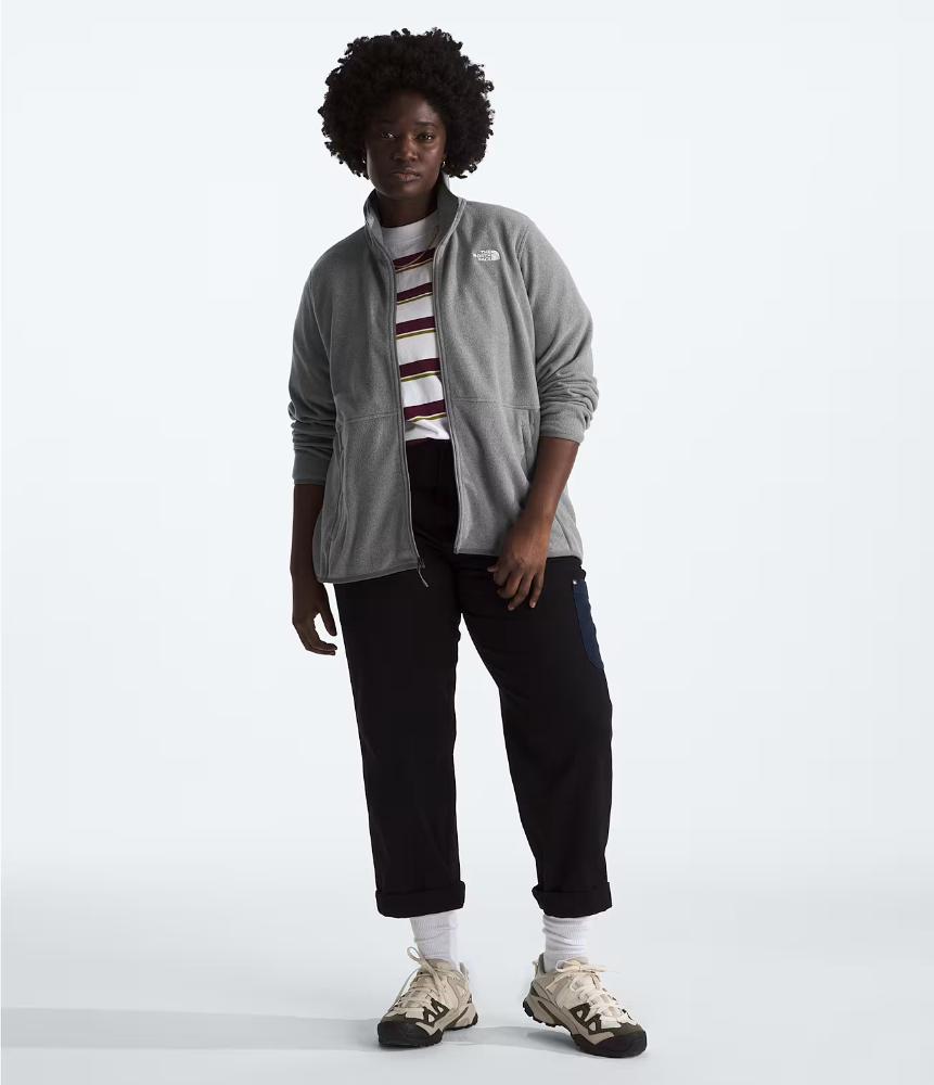 The North Face - Plus Glacier Fleece Jacket - Women's - Cyber Berry-TNF