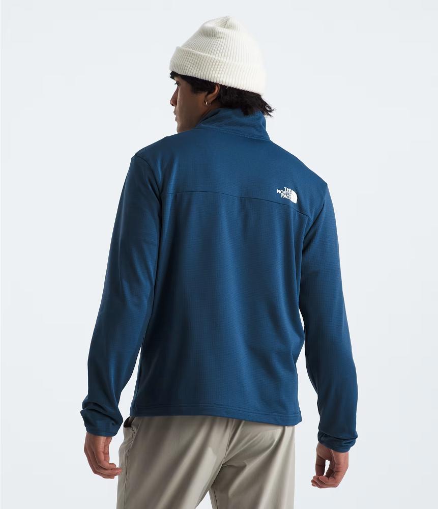The North Face - Cedar Trail Grid Fleece 1/4 - Men's - Shady Blue