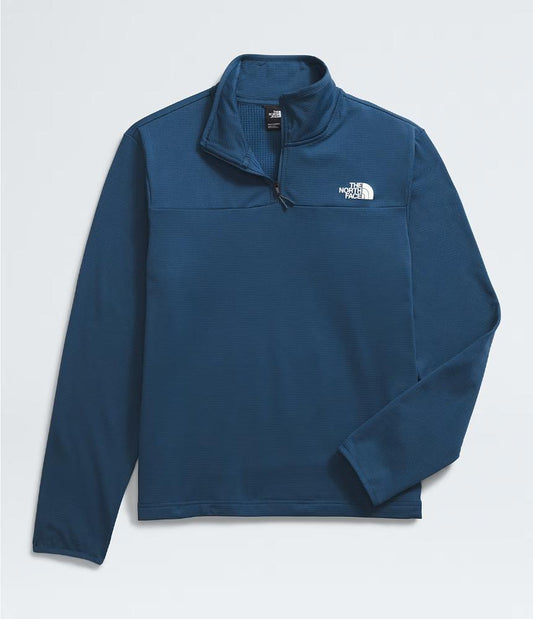 The North Face - Cedar Trail Grid Fleece 1/4 - Men's - Shady Blue