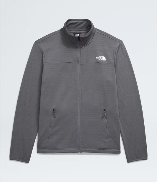 The North Face - Cedar Trail Grid Fleece Full Zip - Men's - Smoked Pearl