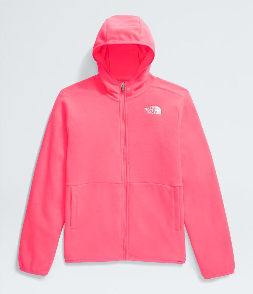 The North Face - Glacier Full Zip Hooded Jacket - Teen - Cyber Pink