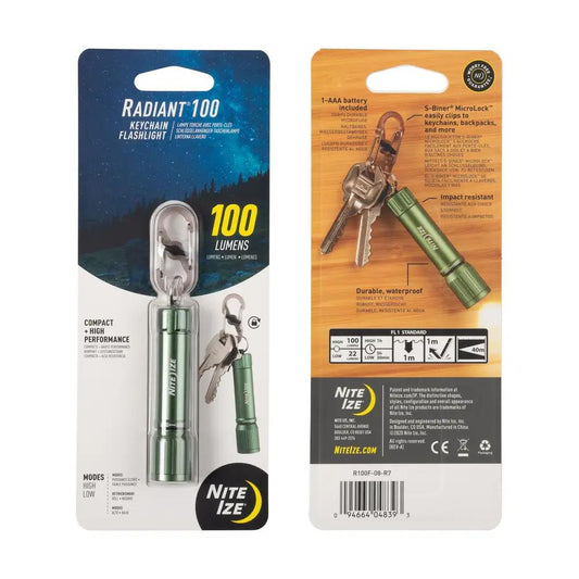 Nite Ize - Radiant 100 Keychain Flashlight - Olive