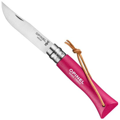 Opinel - No. 6 Stainless Steel Folding Knife with Lanyard - Colorama