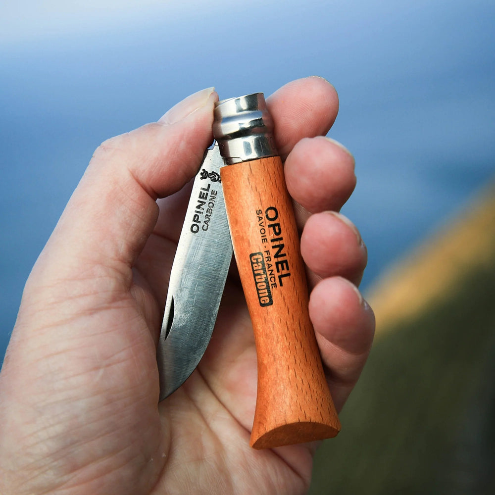 Opinel - No.08 Engraved Handle Folding Knife - Alpine Adventures