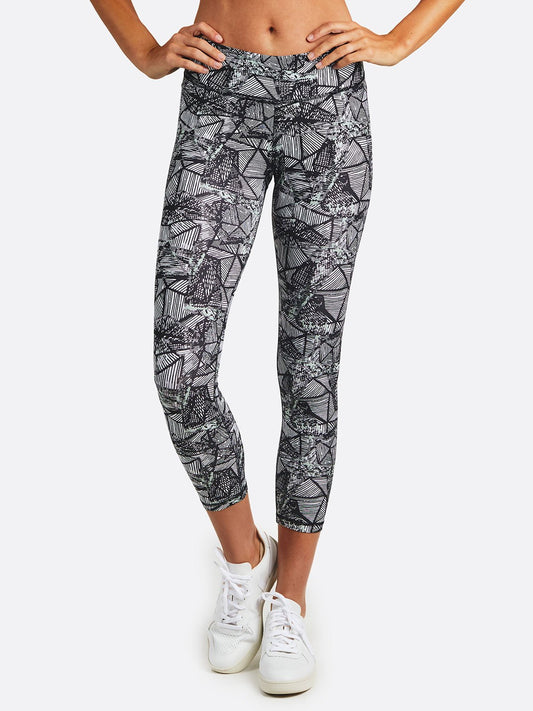 Tasc Performance - NOLA 7/8 Legging - Black Broken Geo Prt