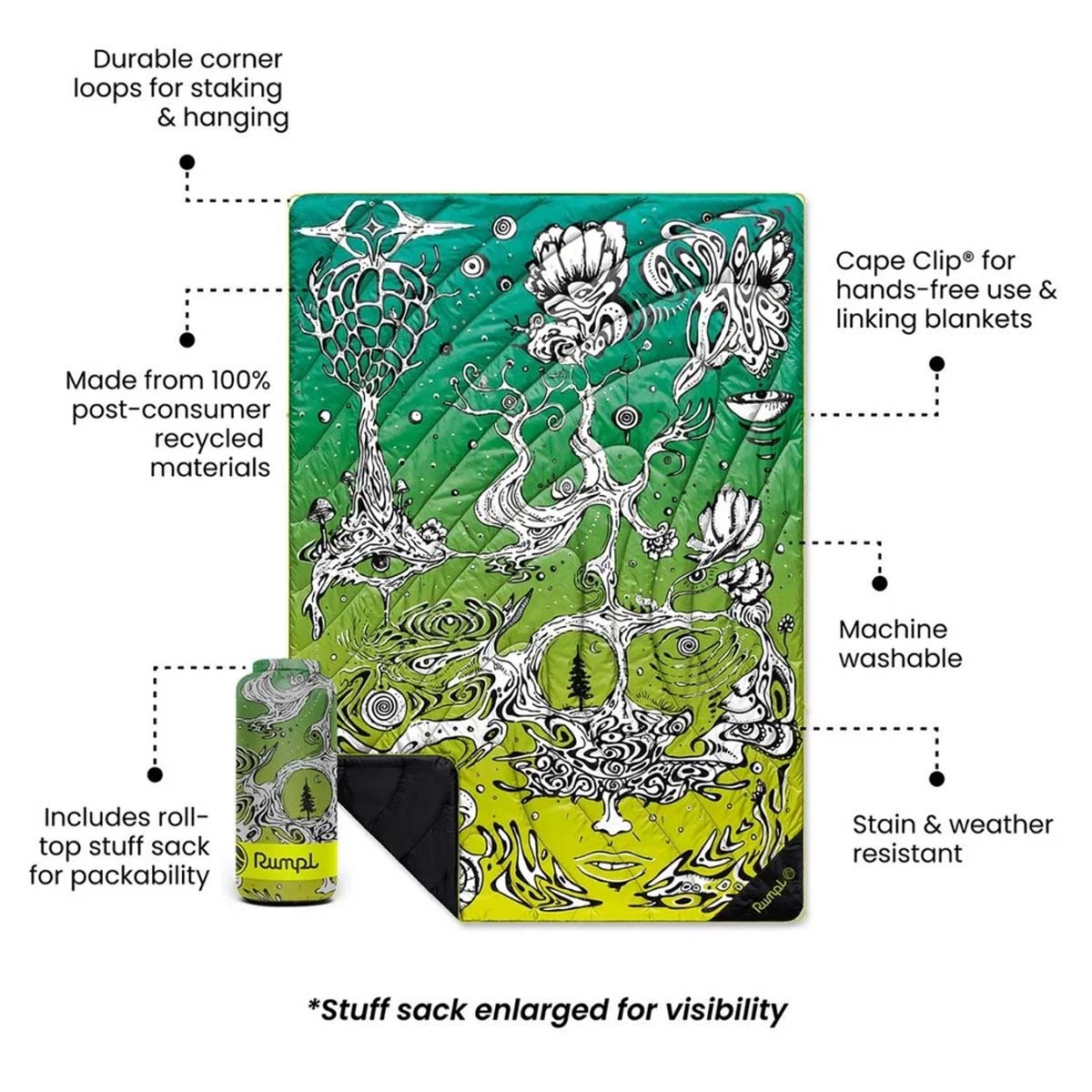 Rumpl - Original Puffy Blanket - Out Of Sight